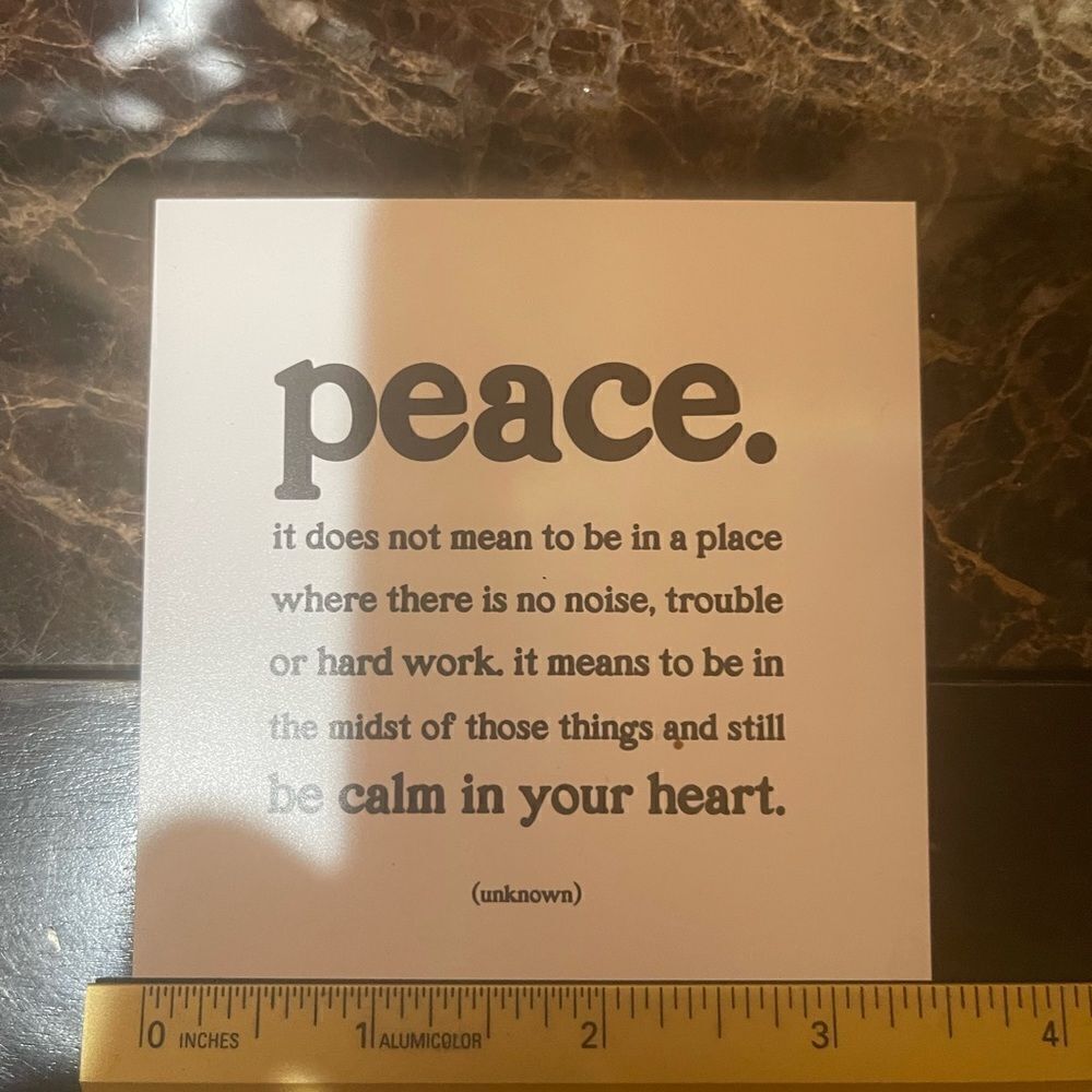 MAGNET WITH beautiful quote about peace! - Picture 3 of 4